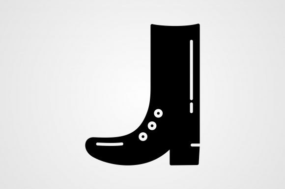 Cowboy Boot Glyph Icon Review
