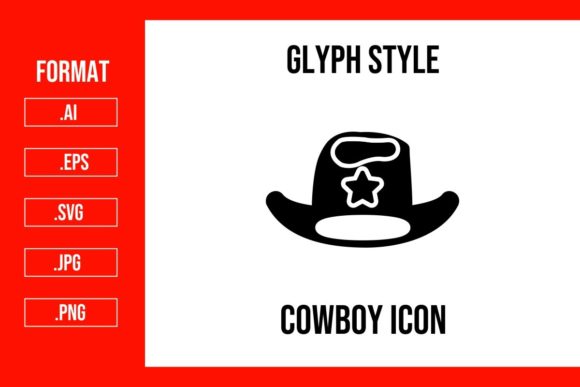 Cowboy Glyph Icon Review for Embroidery Projects