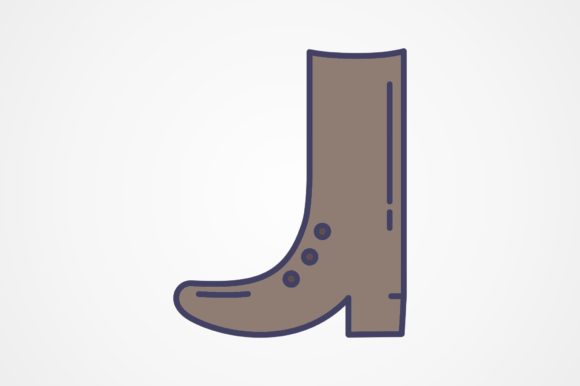 Review: Cowboy Boot Line Filled Icon for Embroidery