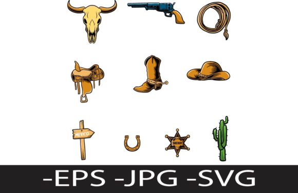 Reviewing the Set of Cowboy Element for Embroidery Projects