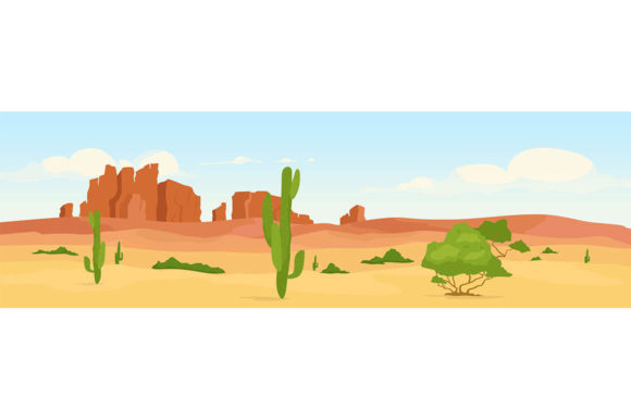 Western Dry Desert at Day Time