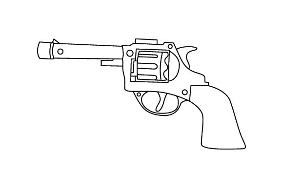 Western Gun Line Art Embroidery Design Review